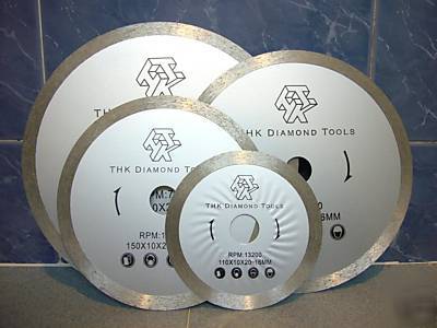 110MM diamond continuous rim saw blade disc 22MM arbor
