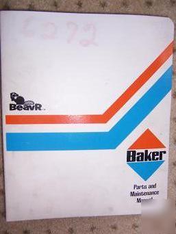 1979 baker fork lift truck manual parts c-1916 beavr w