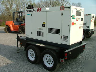 2007 mmd generator 50KW 65KVA isuzu diesel 1 & 3 phase 