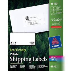 Avery shipping lables 48163 8163/5163 2
