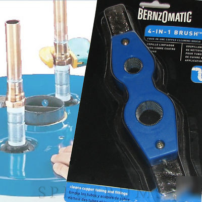 Bernzomatic 4IN1B torch solder copper cleaning brush