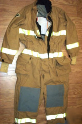 New firefigher turnout gear coveralls lion janesville nr 