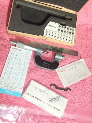 New thread micrometer mitutoyo 126-137 w/anvils ovr 800 