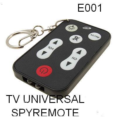 Micro mini spy universal tv remote keychain--wholesale