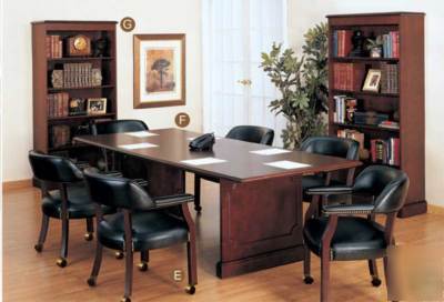 8' feet wood traditional conference table, #ch-top-C1