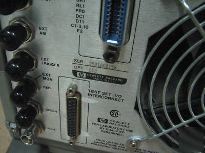Hp 8753C w/ 85046A network analyzer 300KHZ-3GHZ opt 10