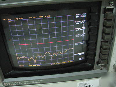 Hp 8753C w/ 85046A network analyzer 300KHZ-3GHZ opt 10