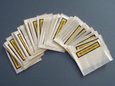 New 100 x invoice enclosed envelopes, seal & peal, 