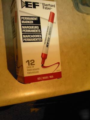 Sanford eberhard faber red permanent marker 12 pack