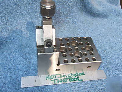 V-block angle block toolmaker machinist vintage tapped 