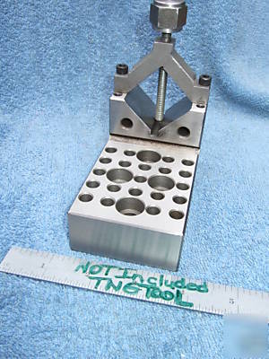 V-block angle block toolmaker machinist vintage tapped 