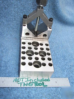 V-block angle block toolmaker machinist vintage tapped 