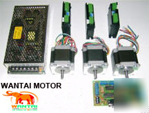 3 axis nema 34STEPPER motor 736OZ-in& driver cnc router