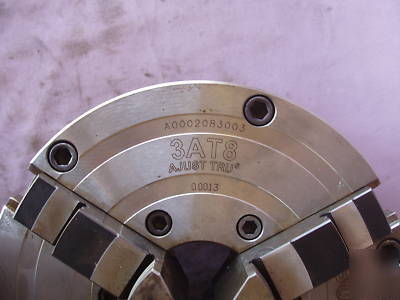 New 3 jaw 8'' buck forkardt ajust-tru lathe chuck D1-5 