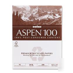 New aspen 100 recycled office paper, 92/103 brightne...