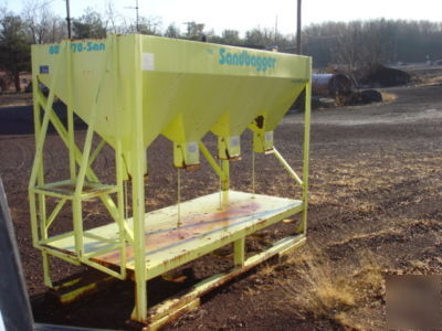  gravity fed 4 chute automated sandbag fillings system