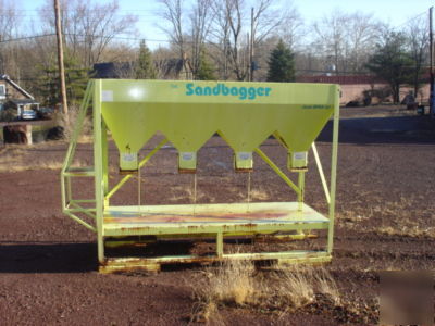  gravity fed 4 chute automated sandbag fillings system