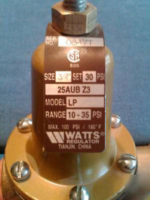  pressure reducing valve watts 25AUB Z3 3/4