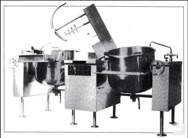 New intek twin direct steam mixer kettles-tilt-2-60 gal- 