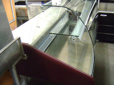 New marengo curved glass cooler display bakery case 56