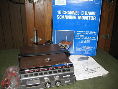 Sears 10 channel 3 band scanner monitor