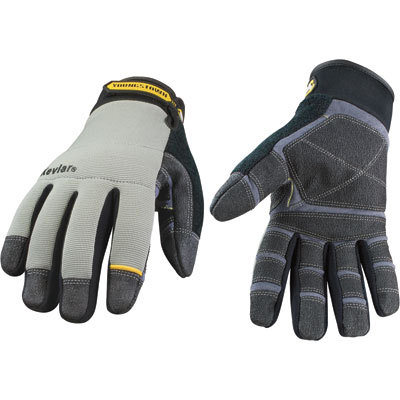 Youngstown kevlar-lined work gloves cut-resist, large