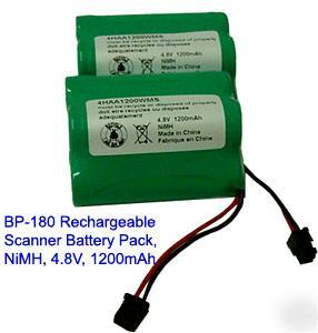 2 nimh 4.8V 2200 mah battery scanner BC120 SC150 BC230
