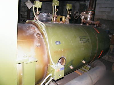 Sellers 125 hp model 105E steam boiler 150 psi automat