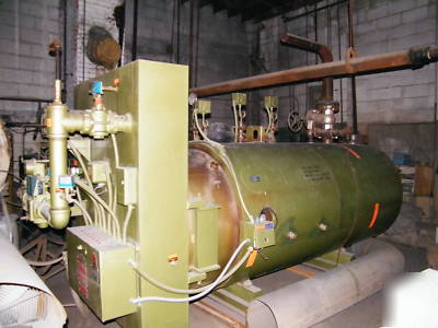 Sellers 125 hp model 105E steam boiler 150 psi automat