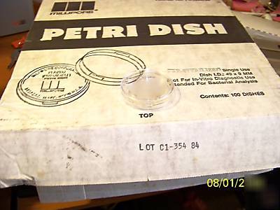  millipore PD1004700 petri dish 49 x 9 plastic 96CT