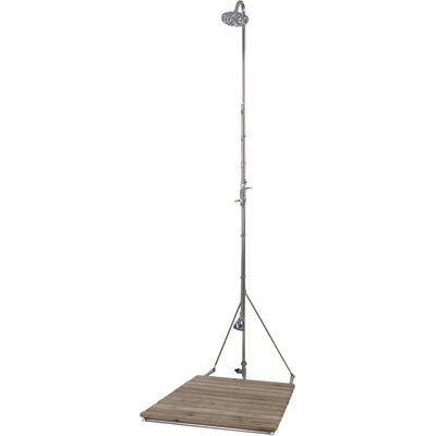 New outdoor shower - connects to garden hose - 