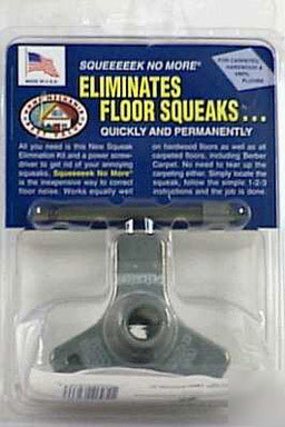 Squeek no more tool kit for floor squeak repair