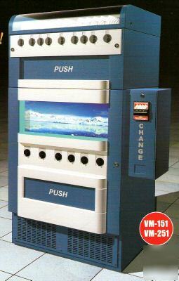 Vending machine snack bottle & can w/bill changer combo