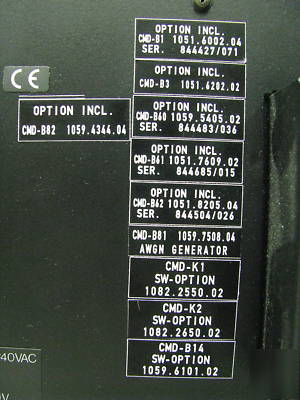 Tektronix digital radiocommunication tester cmd 80 V2.2