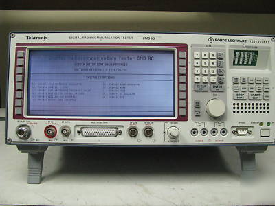 Tektronix digital radiocommunication tester cmd 80 V2.2