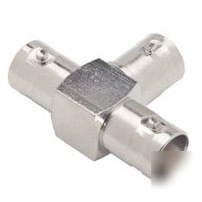 Bnc female to dual bnc female coaxial t adapter