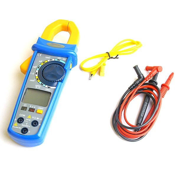 6IN1 lcd digital clamp multimeter ac dc multi tester