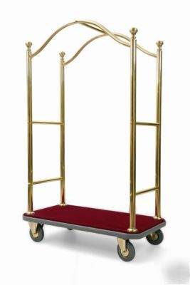 Beautiful brass bellman cart/ luggage cart