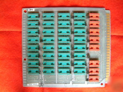Board containing 40 turned pin gold ic sockets