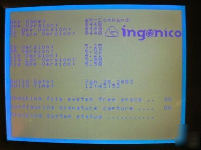 Ingenico en-touch 1000 pos touchscreen cc terminal