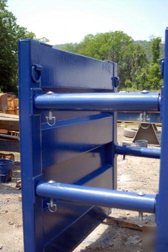 Trench box 6' h x 6' lg x 4' w lt wt steel shoring box