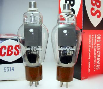 2 cbs hytron 5514 power triode tubes ~ upgraded 811A