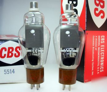 2 cbs hytron 5514 power triode tubes ~ upgraded 811A
