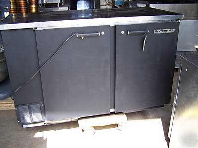 Beverage air two door under counter work top prep table