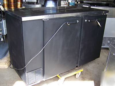 Beverage air two door under counter work top prep table