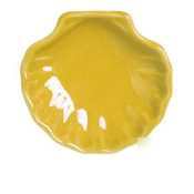 Emile henry citron yellow ceramic appetizer shell dish
