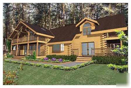 Lincoln log home kit the grand vista