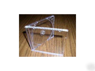 New 100 standard cd jewel cases with clear tray KC04PK