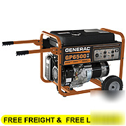 New generac 5623 gp series 6500 watt portable generator