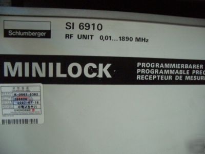 Schlumberger / wavetek minilock-6910 